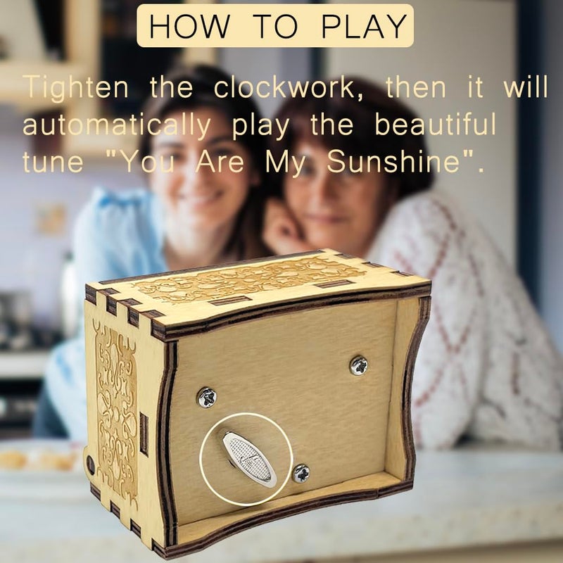 Sooharic Gifts for Mom from Daughter, Music Box for Mom Gifts from Daughter, Suitable for Birthday/Christmas/Mother's Day/Keepsake - Image 5
